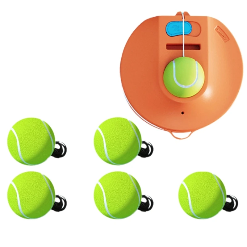 

Tennis Trainer Single Tennis Practices Equipment Portable Tennis Practices Training Tool for Adults, Kids, Beginners