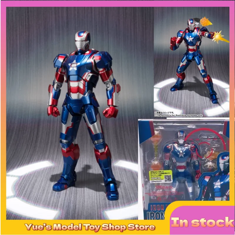 

【In Stock】Bandai SHF War Machine MK2 Iron Man 3 Rhodes Action Figure Anime Model Toy Collection Gift