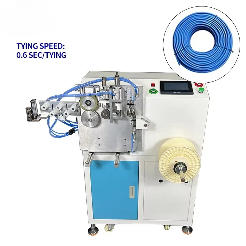 Automatische Zählung von Kabeln, Drahtbindung, Länge, Messung, Schneiden, Spule, Wicklung, Ausrichtung, Twist-Bindemaschine