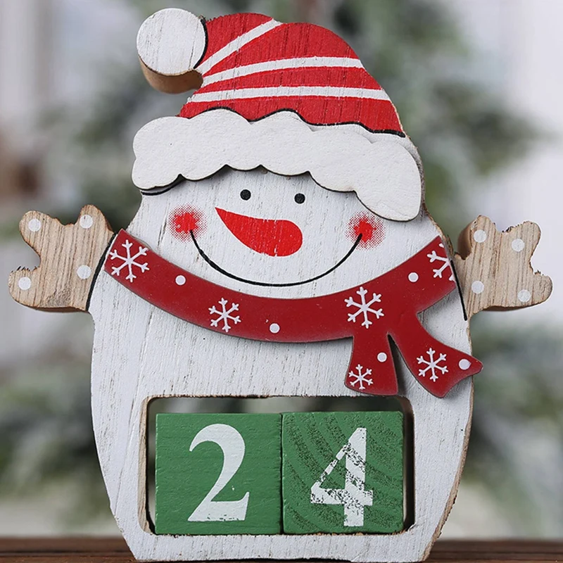 Calendrier de compte à rebours pour enfants, cadeau de joyeux Noël, décoration du Nouvel An, 2022