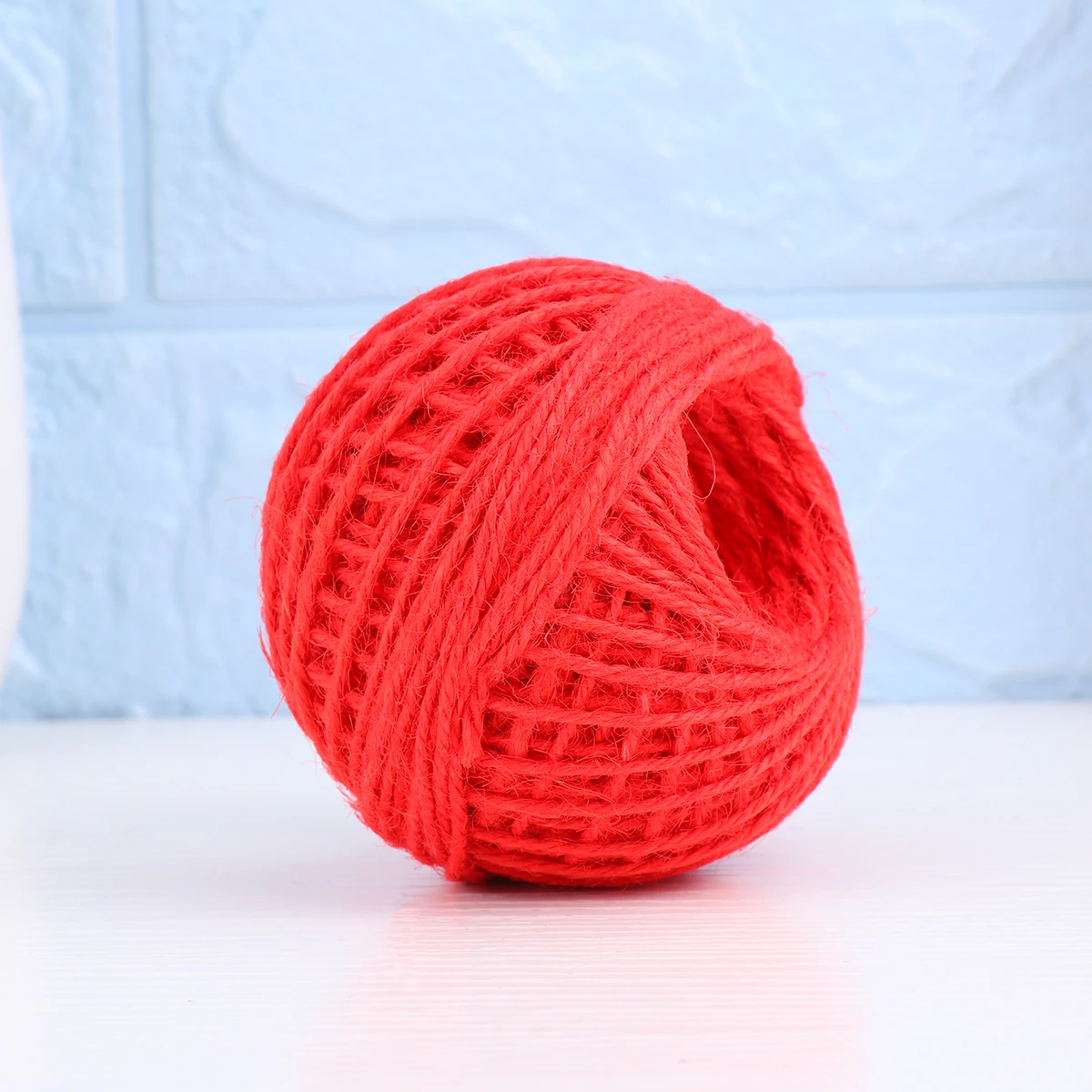 Etichetta di spago di carta colorata intrecciata in corda di canapa rossa per uso domestico Regalo personalizzato fai-da-te creativo