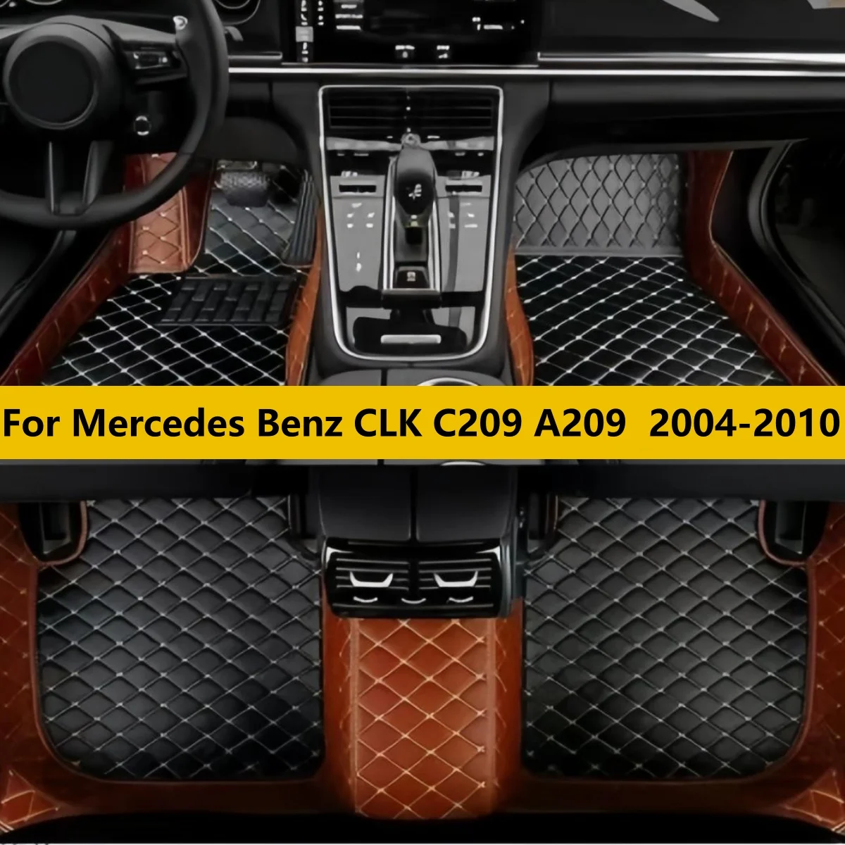 

Автомобильные коврики на заказ для Mercedes Benz CLK C209 A209 2004-2010 годов выпуска, полный комплект.