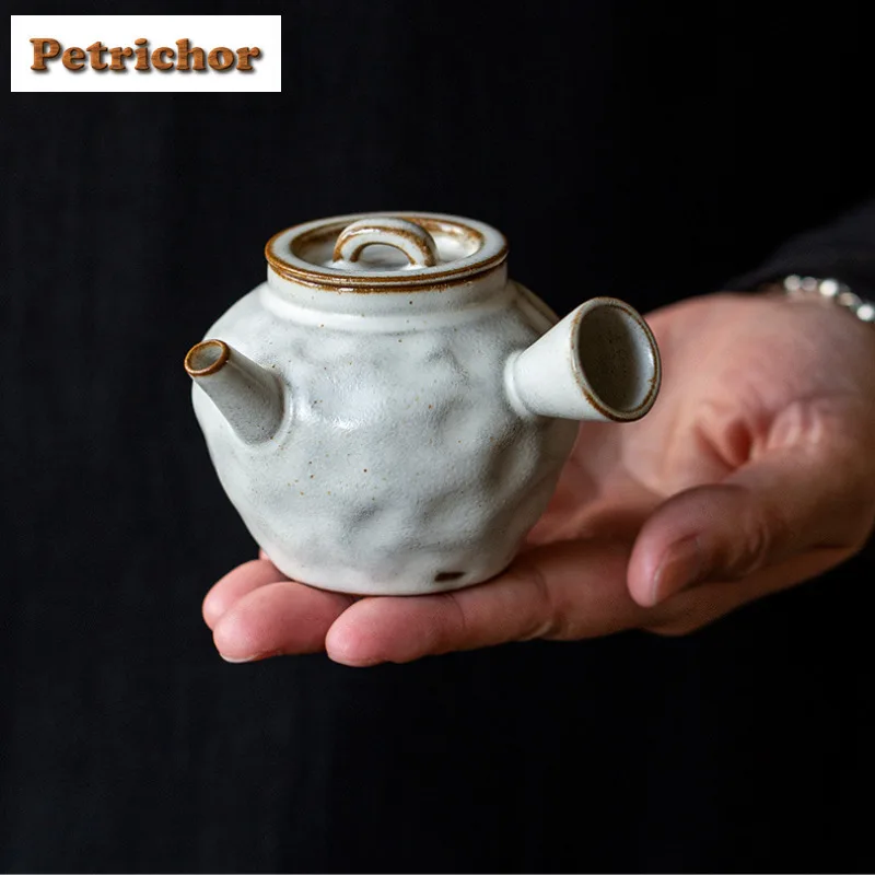 

120ml Powder Yin Side Handle Teapot Creative Tea Infuser Pot Tea Maker Kettle With Strainer Tea Items Accessories Ornaments Gift