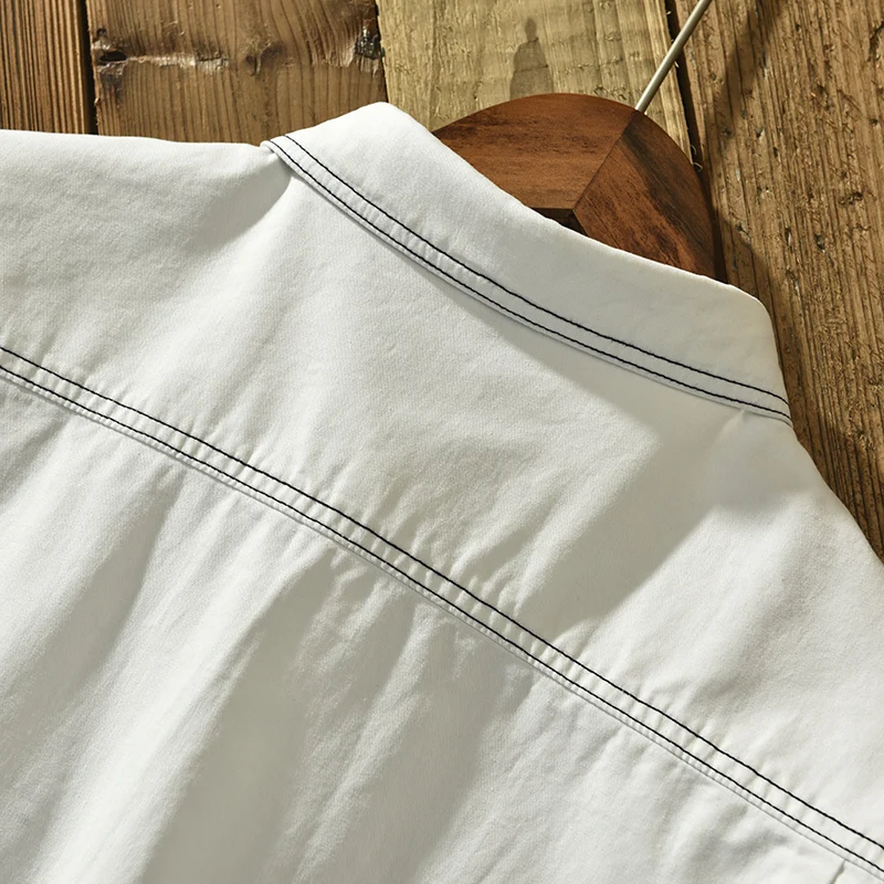 New Italy Designer Long Sleeve Casual Cotton Quality Shirt Men Brand Trend American Style Large Size Top Clothes Chemise Homme