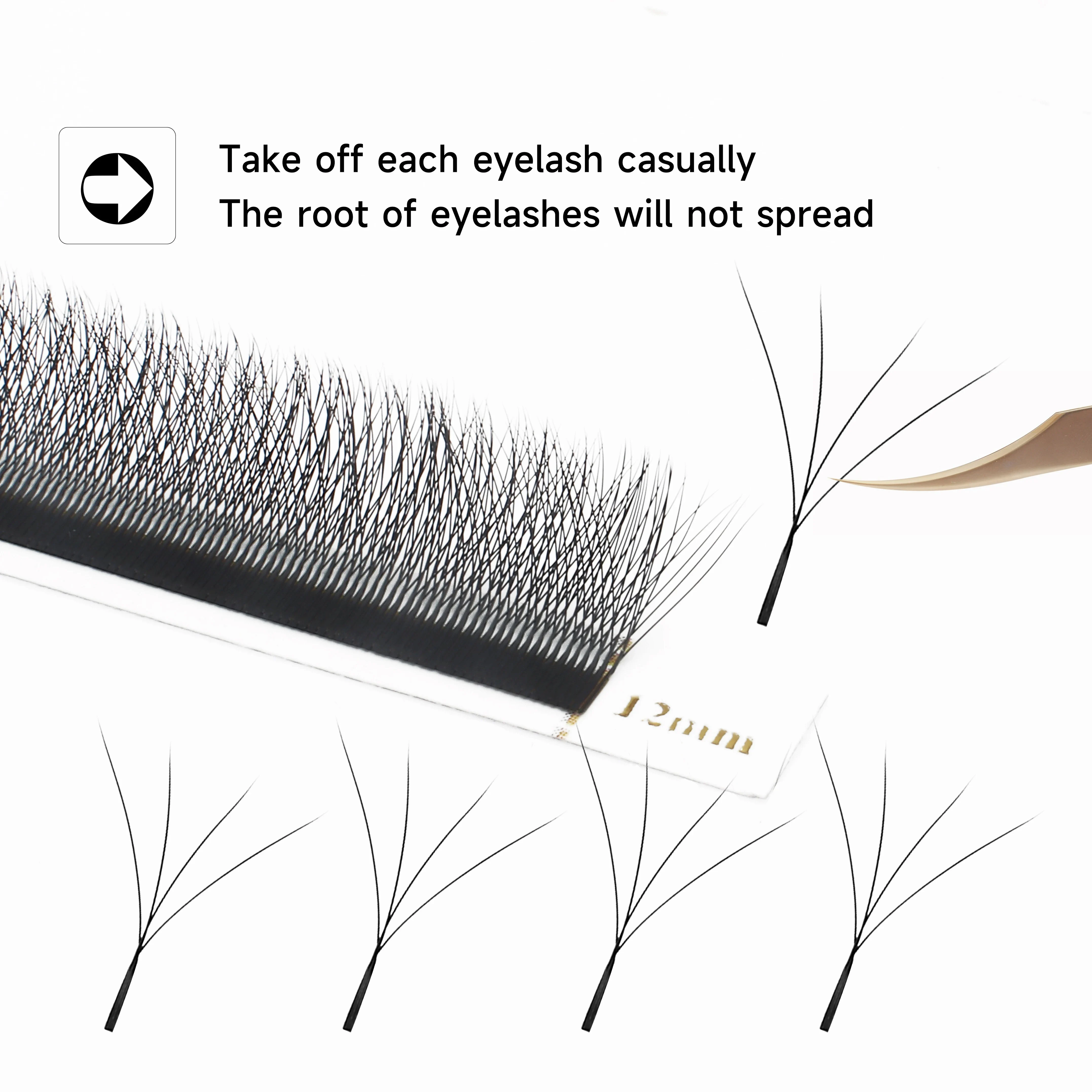 W Shaped Bloom 2D 3D 4D 5D 6D 7D 8D Automatic Flowering Premade Fans Eyelashes Extensions Natural Soft YY Individual Lashes