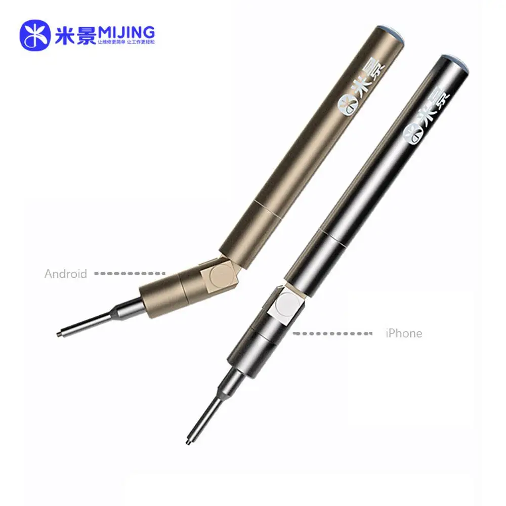 MIJING S2 Alloy Steel Magnetic Screwdriver Pen for Motherboard Stratified Screw 360° Rotation for iPhone Android - Protective Sc