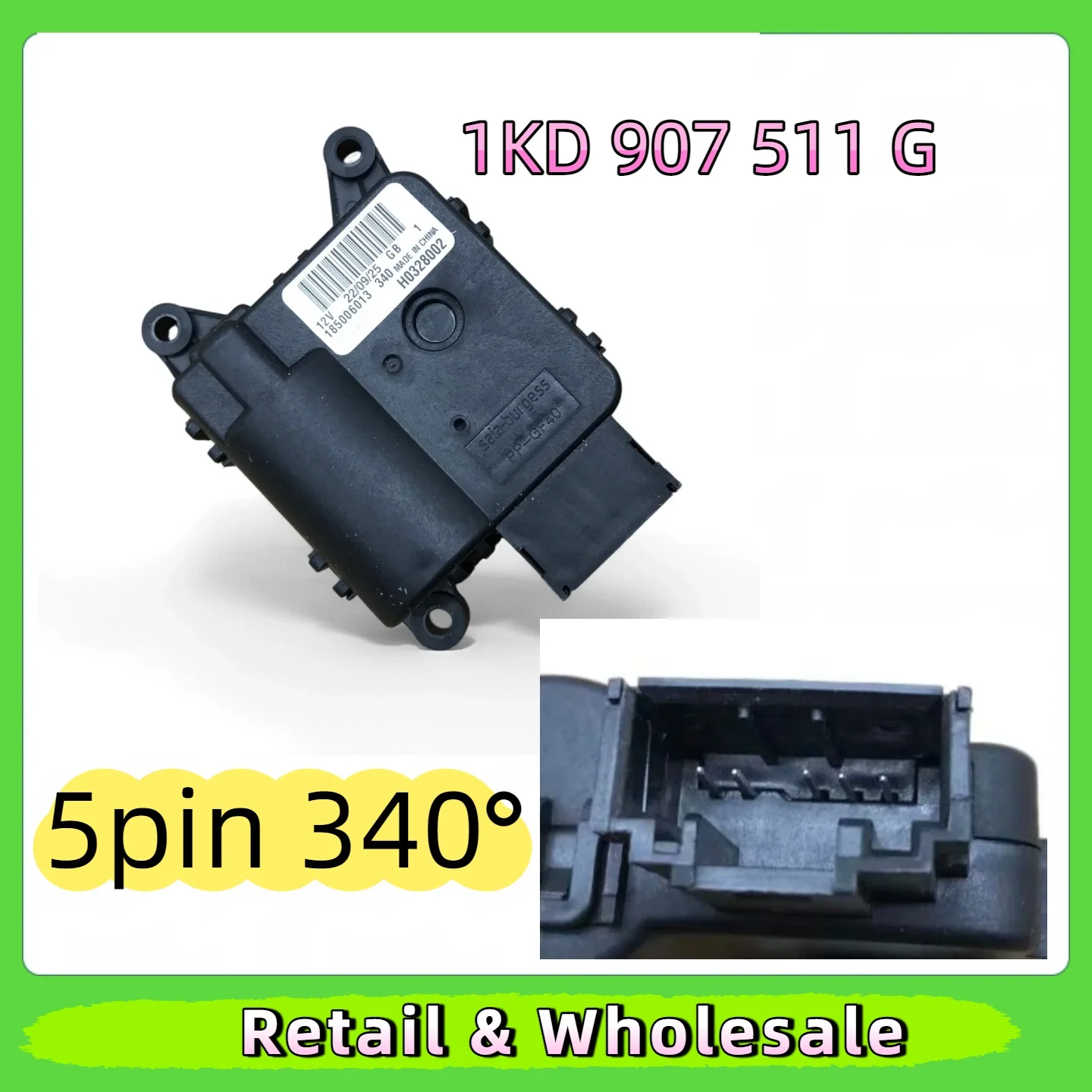 Air Conditioning Heater Flap Actuator Motor for Golf Passat CC Tiguan A3 Q3 Superb Ateca 1KD907511G 3C0907511A 3C0907511Q