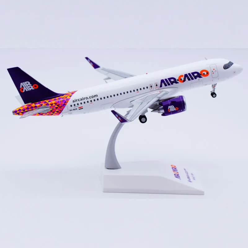 LH2308 Alloy Collectible Plane Gift JC Wings 1:200 Air Cairo Airbus A320neo Diecast Aircraft JET Model SU-BUK With Stand