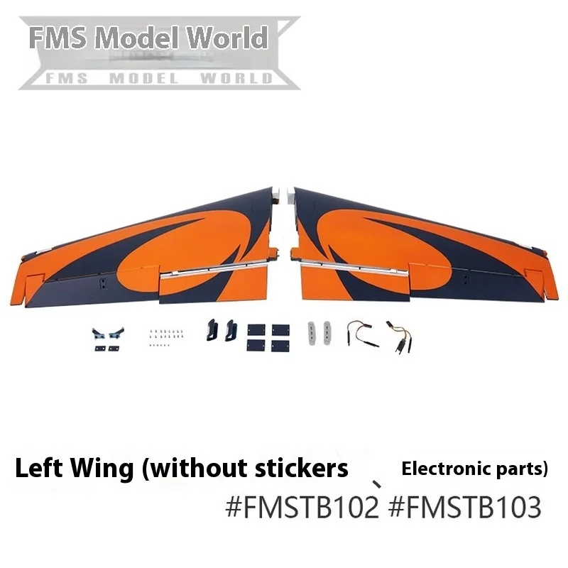

2025 Fms 90mm Viper Remote Control Aircraft Accessories Main Wings Body Flat Tail Vertical Tail Model Aircraft Accessories