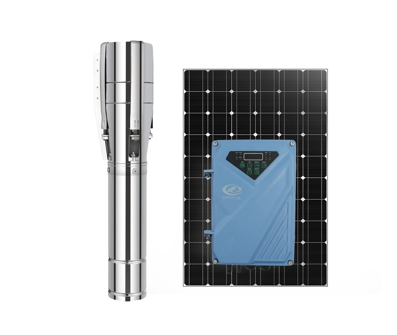 

5hp 3phase Solar Water Pump Ac Dc Solar Submersible Pump For Agriculture System