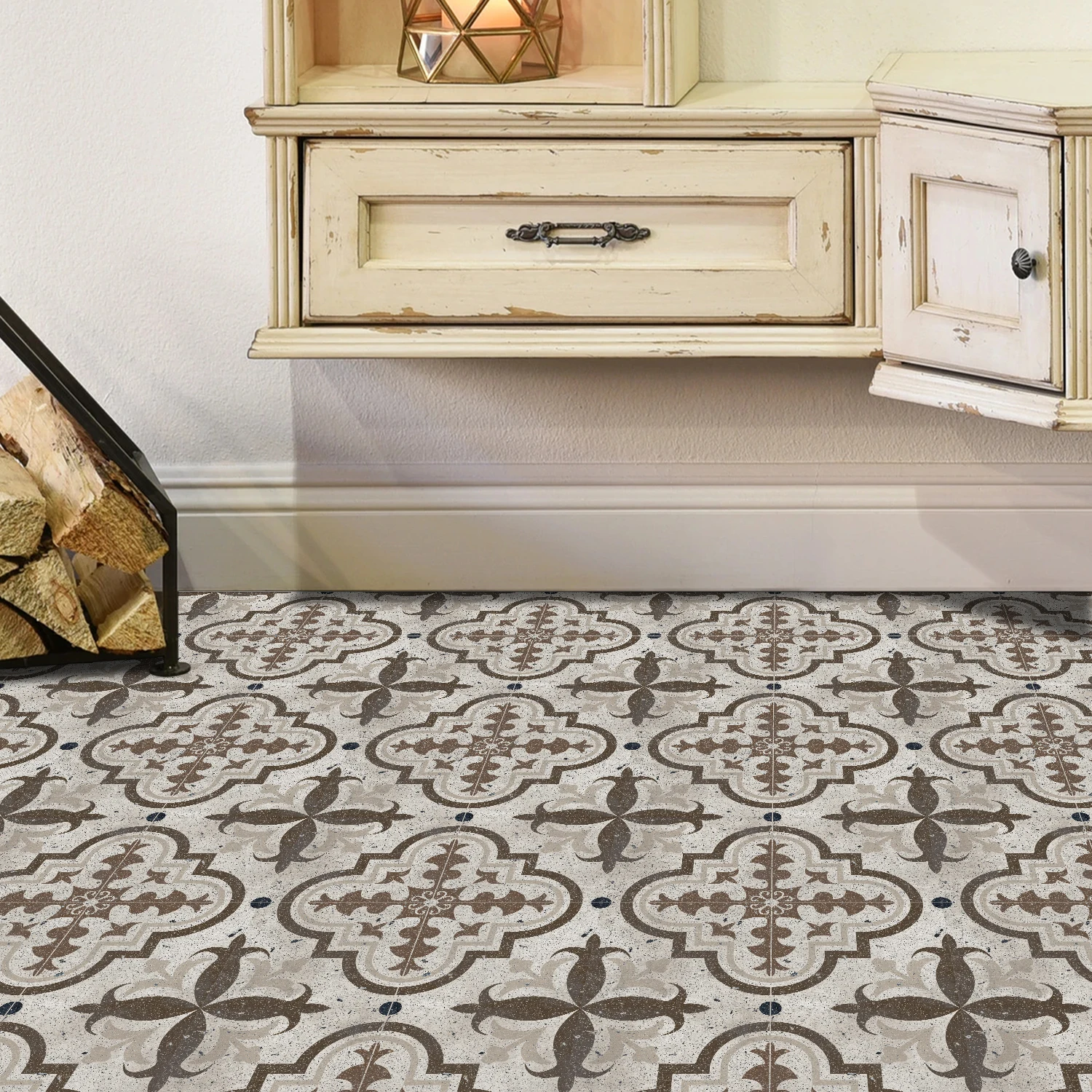 European style floor sticker (multiple designs) 30 × 30cm frosted waterproof self-adhesive tile sticker