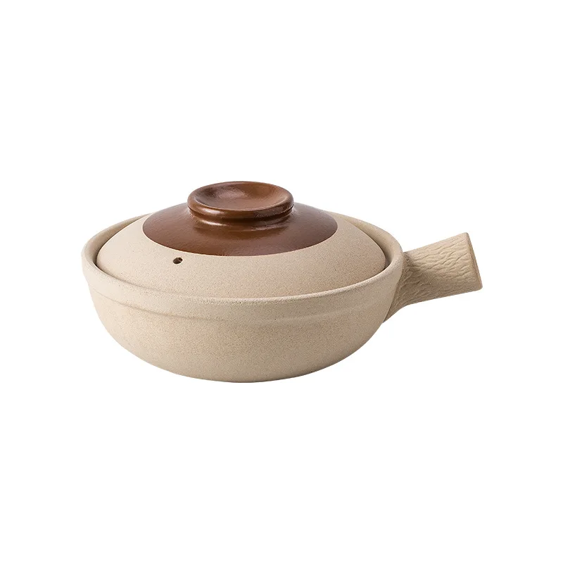 

DSA old-fashioned rice single-handled soil casserole household and commercial dry-cooked small casserole with handle