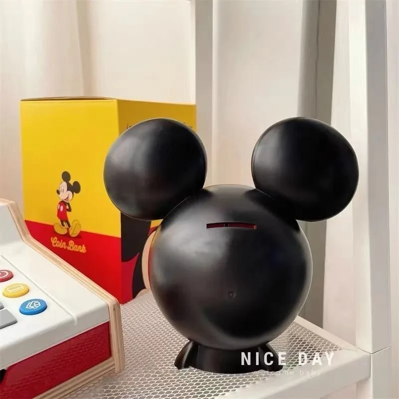 Disney Mickey Mouse Head Piggy Bank Cartoon Cute Living Room Home Decoration Wysoki wyglądający prezent urodzinowy dla chłopców i dziewcząt