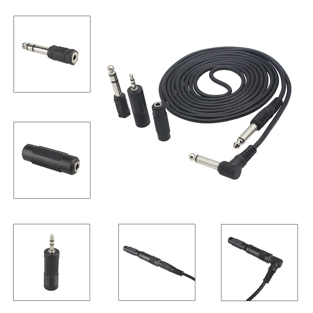 IRIN 3M Gitarrenkabel Verbindungskabel für E-Gitarre Bass Keyboard Instrument Geräuschreduzierendes Audiokabel 6,35 mm Stecker – Detail 10