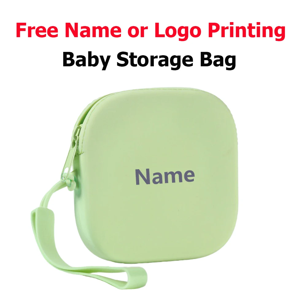 

Free Name Printing Surprise Gift Baby Storage Box Silicone Bag Personalized Customization