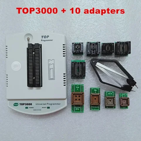 Универсальный программатор TOP3000 TOP3002 для микроконтроллеров и TOP-3000 USB для программирования чипов ЭБУ и прошивки EPROM