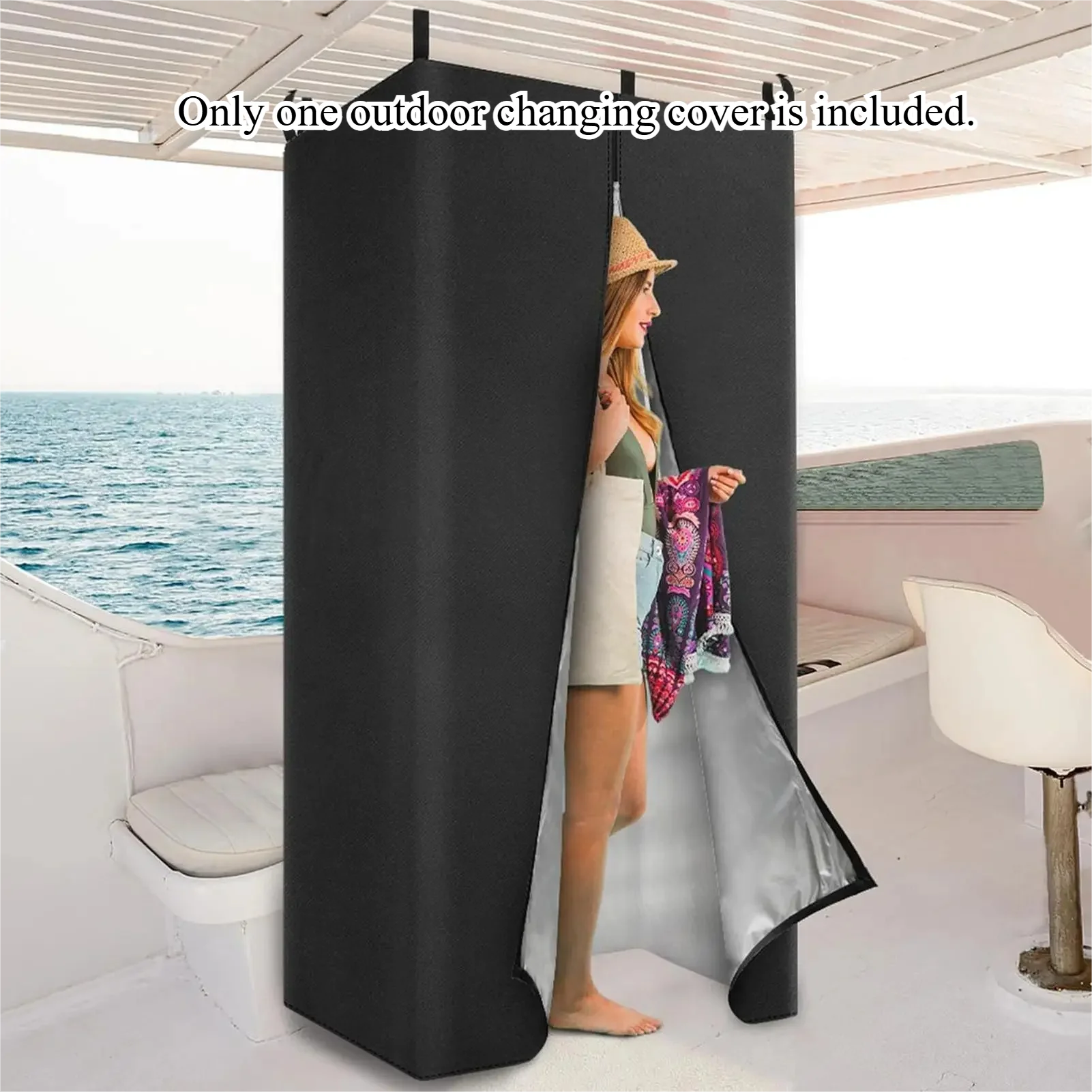 Cabine de change robuste pour bateau, tente de douche suspendue, auvent portable, cabine d'essayage pour camping sur ponton