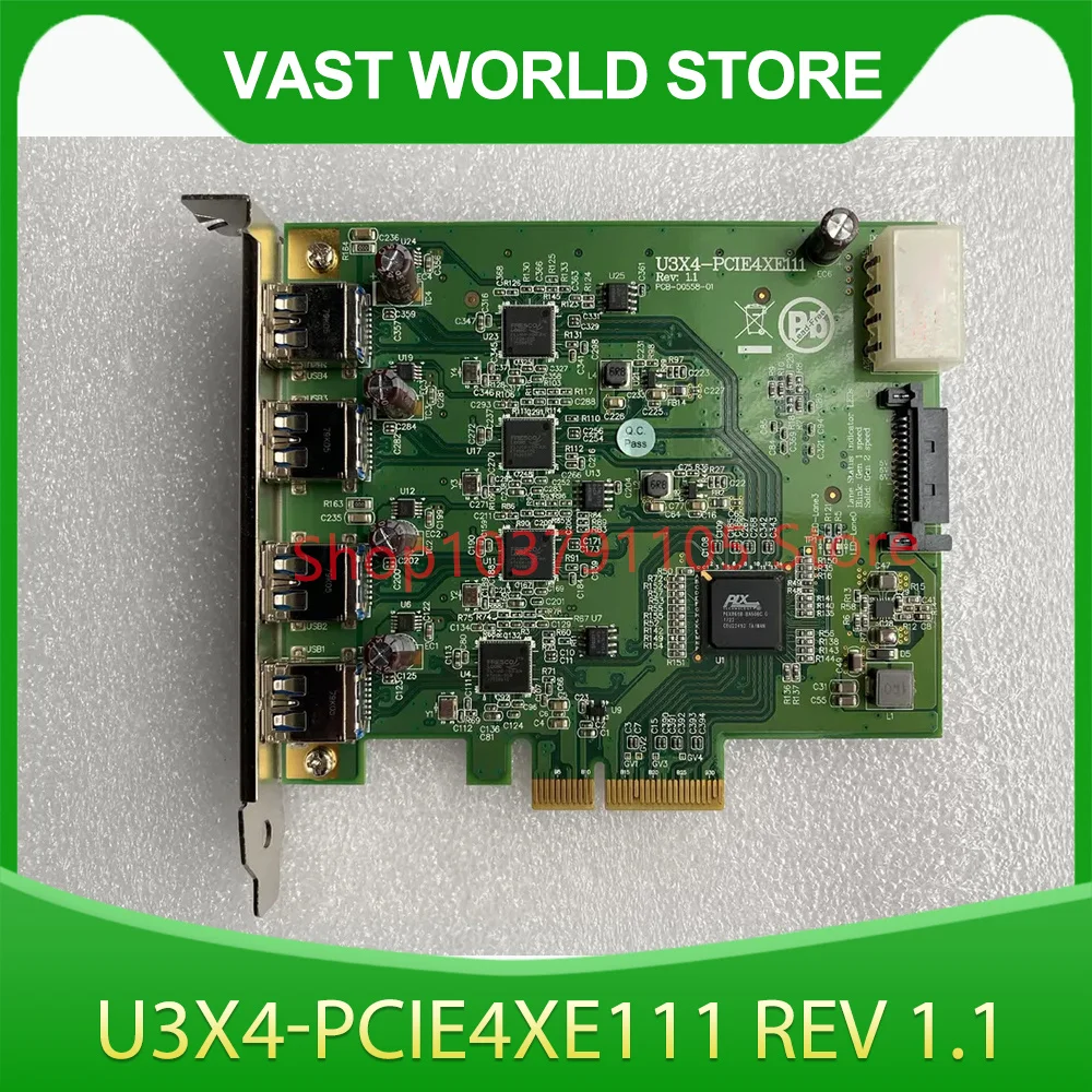 

Карта приёма данных USB3.0 для промышленной камеры U3X4-PCIE4XE111 REV 1.1