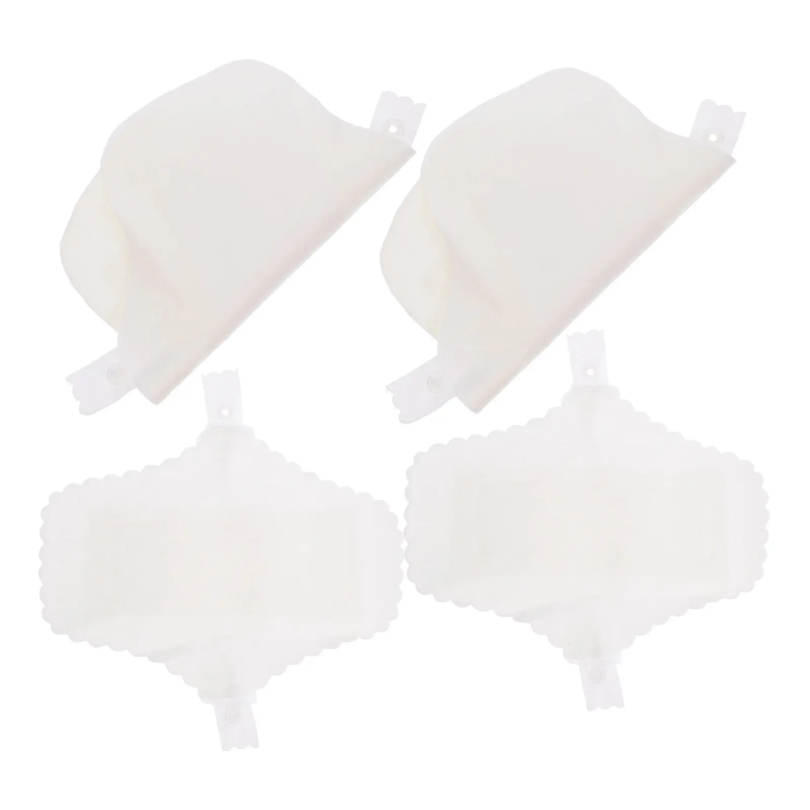 4Pcs Reusable Washable Menstrual Pads Cloth Sanitary Napkins Breathable Skin-Safe Reusable Pads with Button Snaps for Overnight