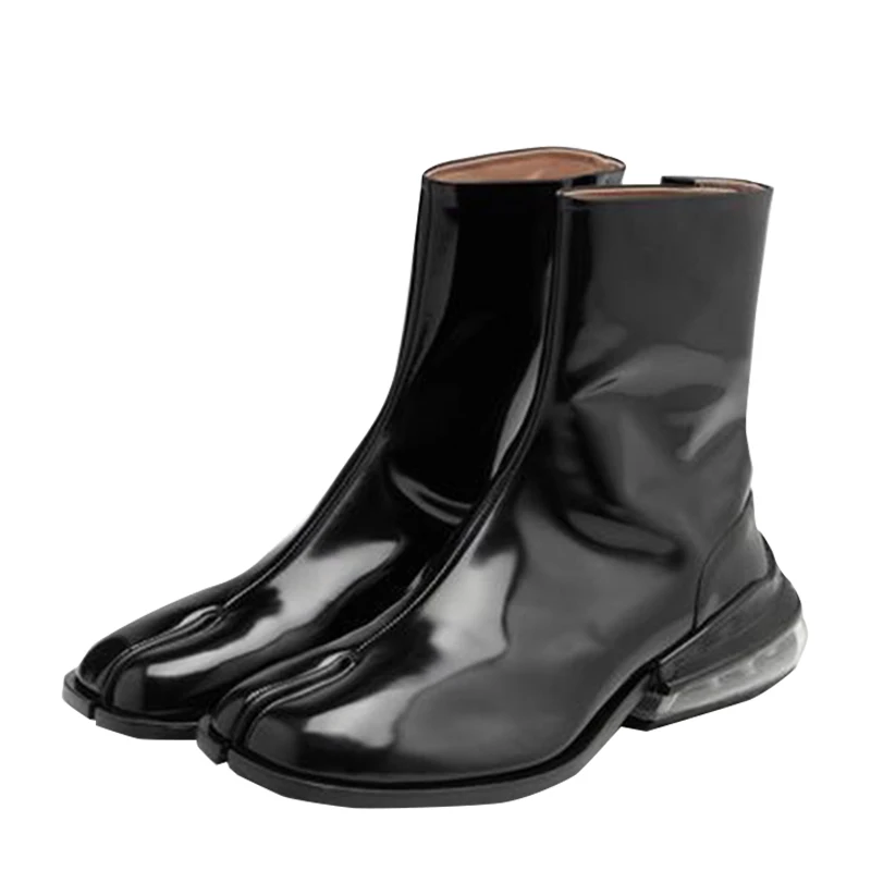 Nuovi stivali in vera pelle con punta divisa stivali da donna Ninja Tabi per donna moda scarpe invernali stivaletti da donna in pelle di mucca Botas