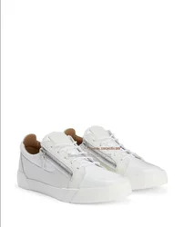 Low Cut Pure White Leather Sneakers Front Zipper Lace Up Board Shoes Men Women Daily Casual Shoes Zapatillas Hombre Chaussure