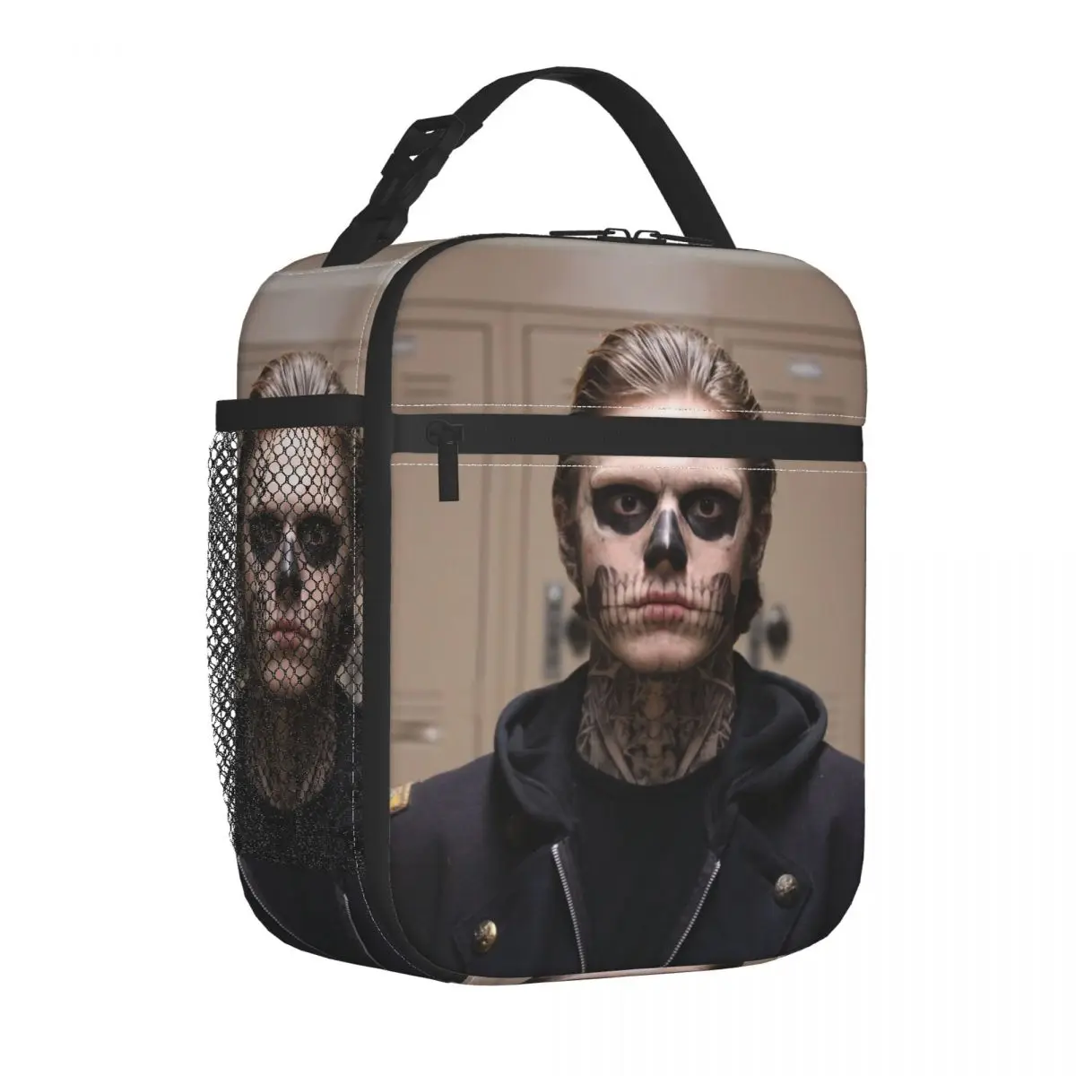 Actor Star Movie Evan Peters Insulated Lunch Bags for Camping Travel Resuable Thermal Cooler Lunch Box Women Children