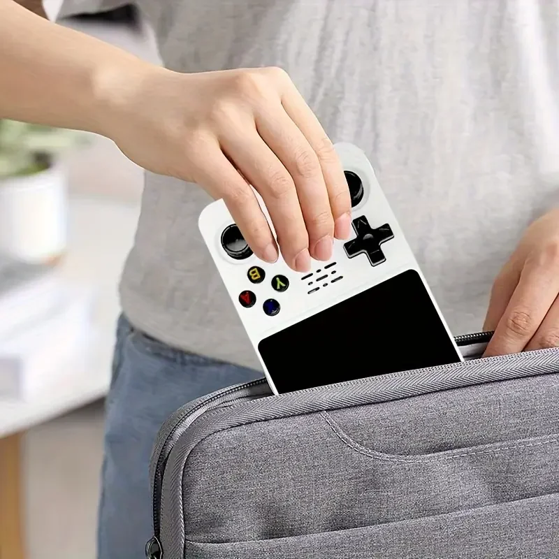 Console de jogo retrô portátil R36s, console de jogo de bolso portátil recarregável de 1 contagem com tela IPS de 3,5 polegadas, jogo de sistema Linux