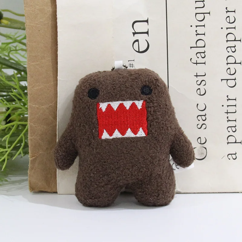 Domo Kun – porte-clés en peluche, poupée en peluche de dessin animé Domokun, Mini jouet en peluche, pendentif de sac, mignon, breloque pour sac à dos, accessoire cadeau