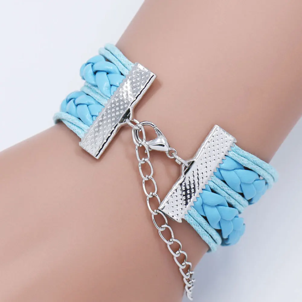 Disney Anime The Simpson Braided Rope Leather Bracelet Cute Adjustable Chain Bracelets  Fashion Kid Toy Jewelry Christmas Gifts