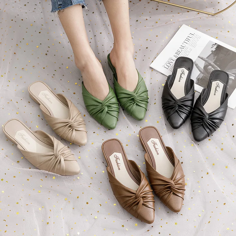 Cool Slippers for Women In Trendy Homes Indoor and Outdoor Wear In Summer Soft Soles Anti Slip and Fashionable Pointed Slippers