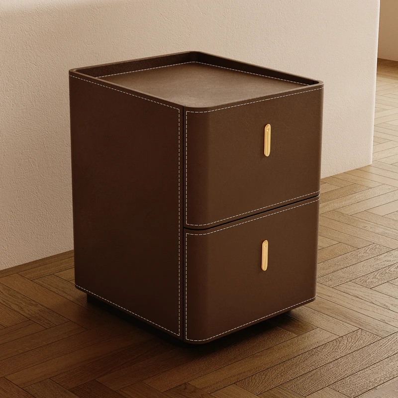 

Storage Organizer Nightstand Bedroom Mobile Cabinets Drawers Luxury Wood Bedside Table Trendy Mesa De Noche Hotel Furniture