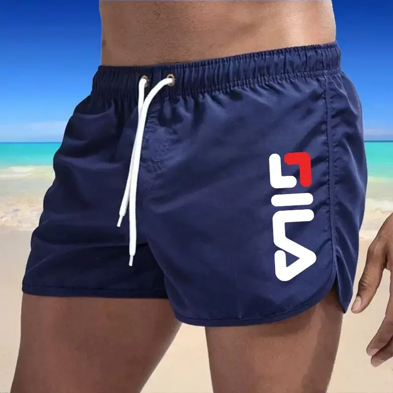 2025 New Men's Beach Shorts Summer Men's Swimwear Sexy Swimming Trunks Woman Running Shorts Sea Surf Shorts Men's Sports Shorts