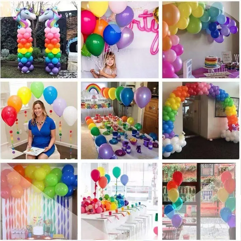 

30pcs/50pcs 10/12inch Black Pink Red Balloons Latex Balloon Birthday Party Decor Adult Wedding Decoration Helium Globos Balloons