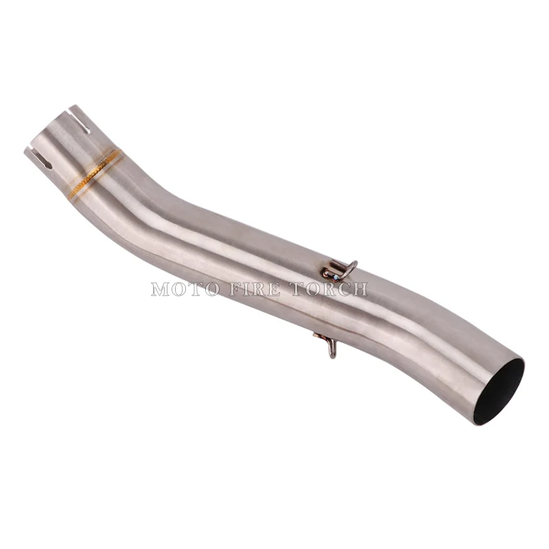 Motorcycle Exhaust Escape System Modified Muffler 51mm Middle Link Pipe Stainless Steel Tube Slip On For  QJMOTOR SRK250 SRK 250