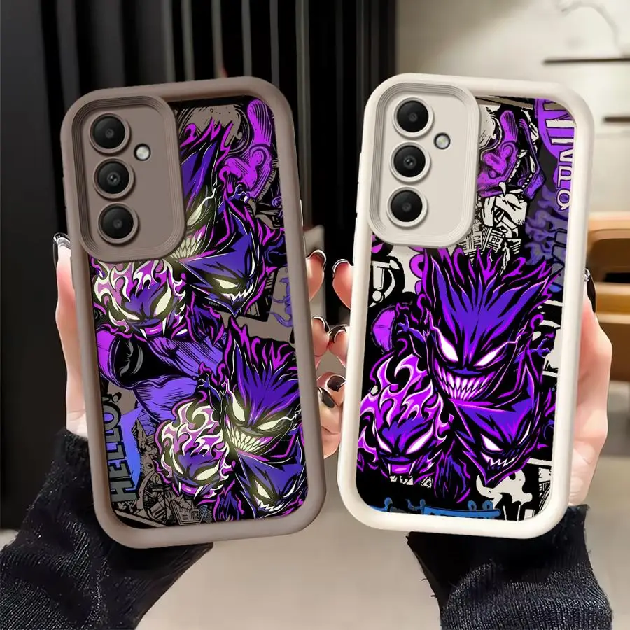 Pokemon Anime Gengar Phone Cover Case for Samsung Galaxy A57 A32 A22 A35 A52 A36 A56 A25 A26 A55 A24 A54 A73 A21s