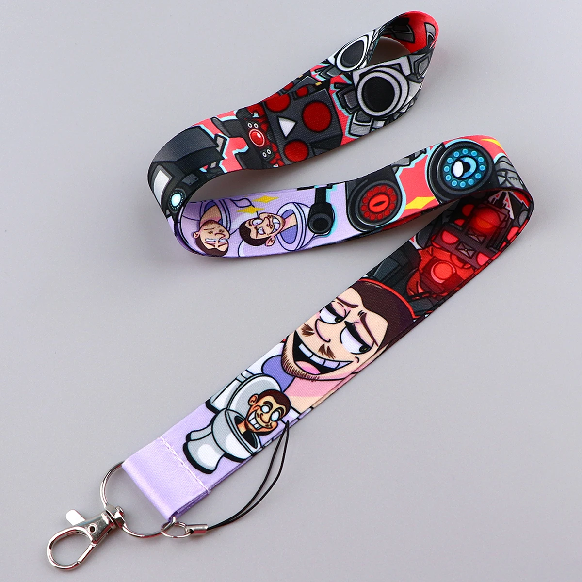 Toliet Game Card Cover Funny Neck Strap Lanyards Keychain ID Bus Credit Card Pass Hang Rope Lariat Keyring Lanyard Fan Accessory