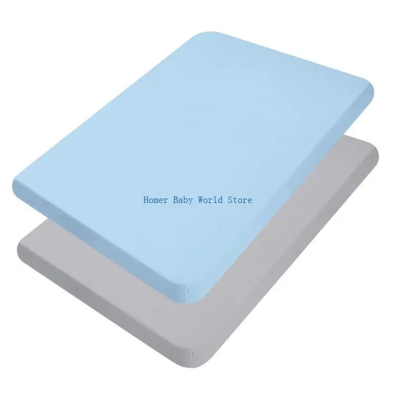 

B2QD Baby Fitted Sheet Soft & Breathable Crib Sheet Cover Removable Slipcover for Infants Comfortable Rest