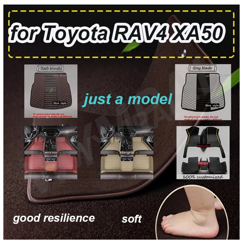 

LUXURY Car Floor Mats For Toyota RAV4 XA50 Hybrid(E-CVT) 2020 2021 2022 2023 2024 Suzuki Across Foot Pads Carpet Interior