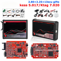 2024 Kess V5.017 2.80 Ksuit V2 KTAG 7.020 2.25 4 LED ECU Master Unlimited Online KESS Car TrucK ECU Chip Tool OBD2 Repair Kit