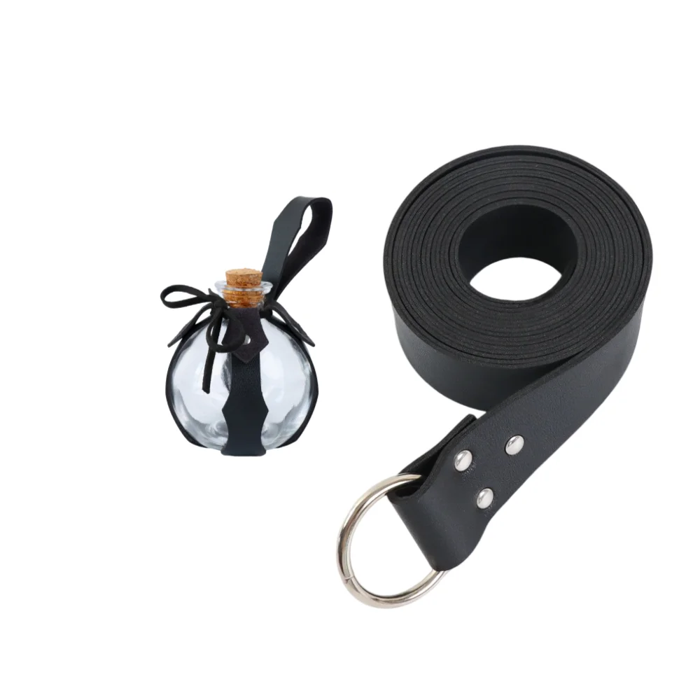 Middeleeuwse Riem Halloween Elf Bladfles Set Met Toverdrank Glazen Magische Fles Set Renaissance Cosplay Role Playing Prop