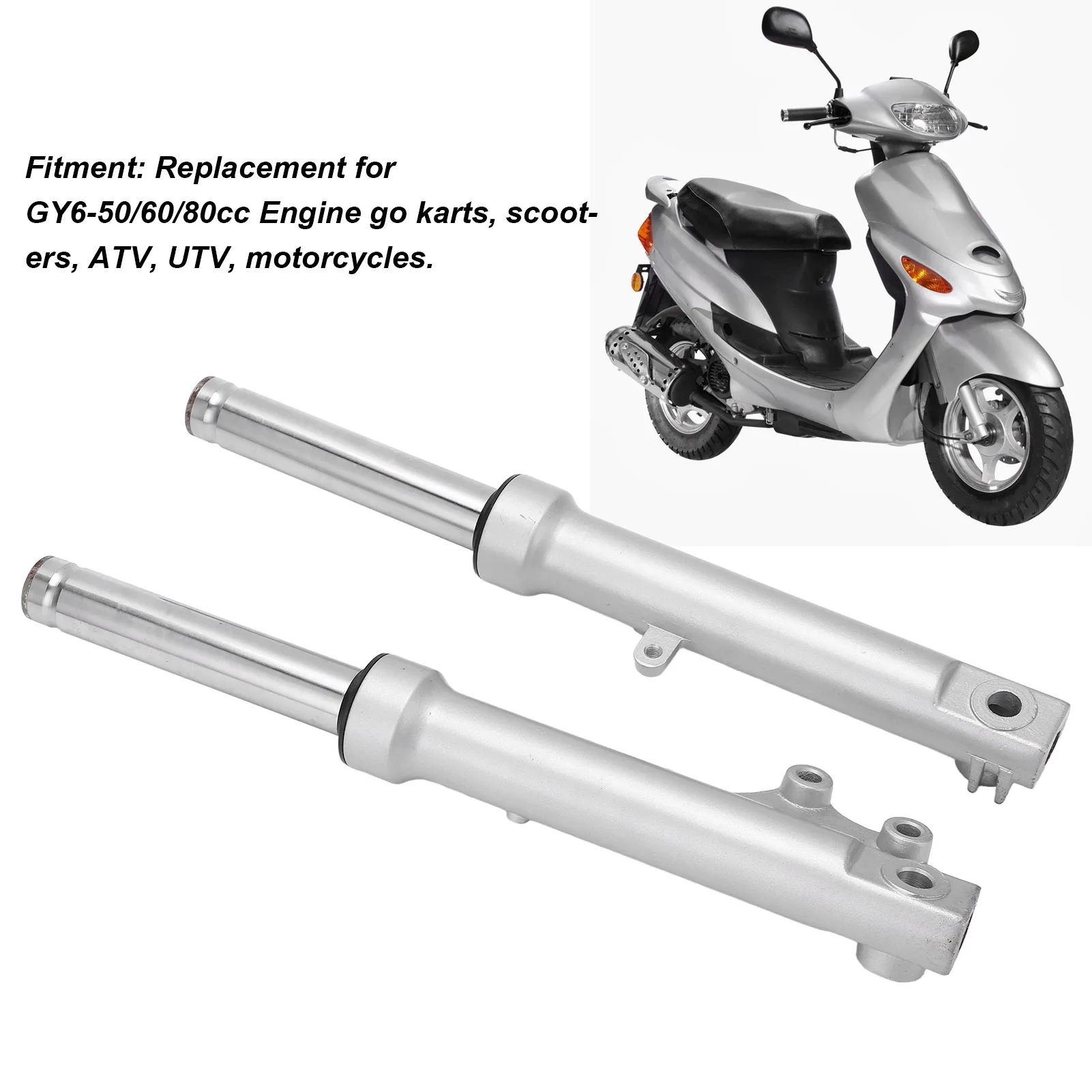 2 قطعة دراجة نارية الجبهة امتصاص الصدمات استبدال مستقيم ل GY6 ‐ 50/60/80cc محرك UTVs #3