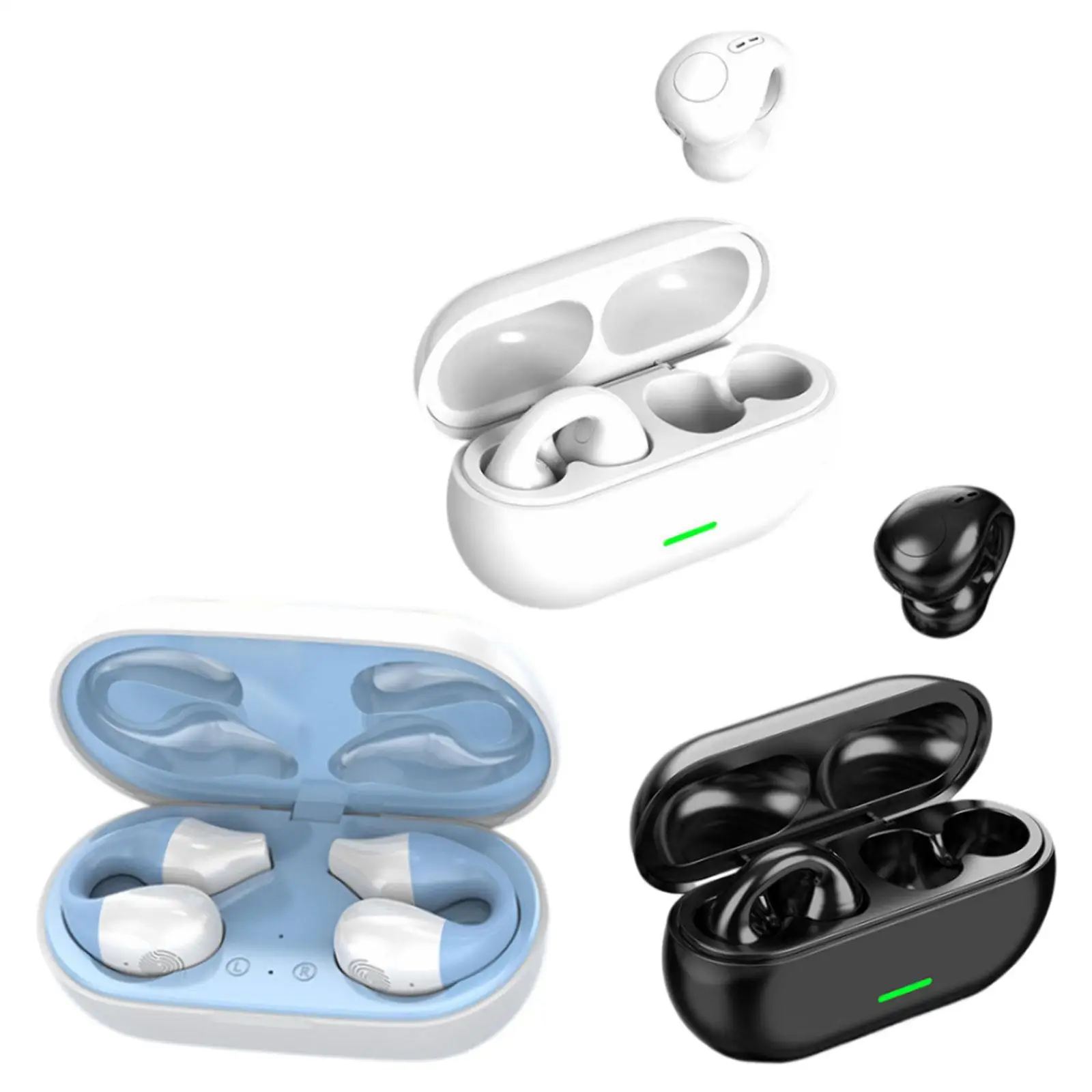 Air Conduction Headphones with Charging Case Hands Free Calling Earpiece Sport