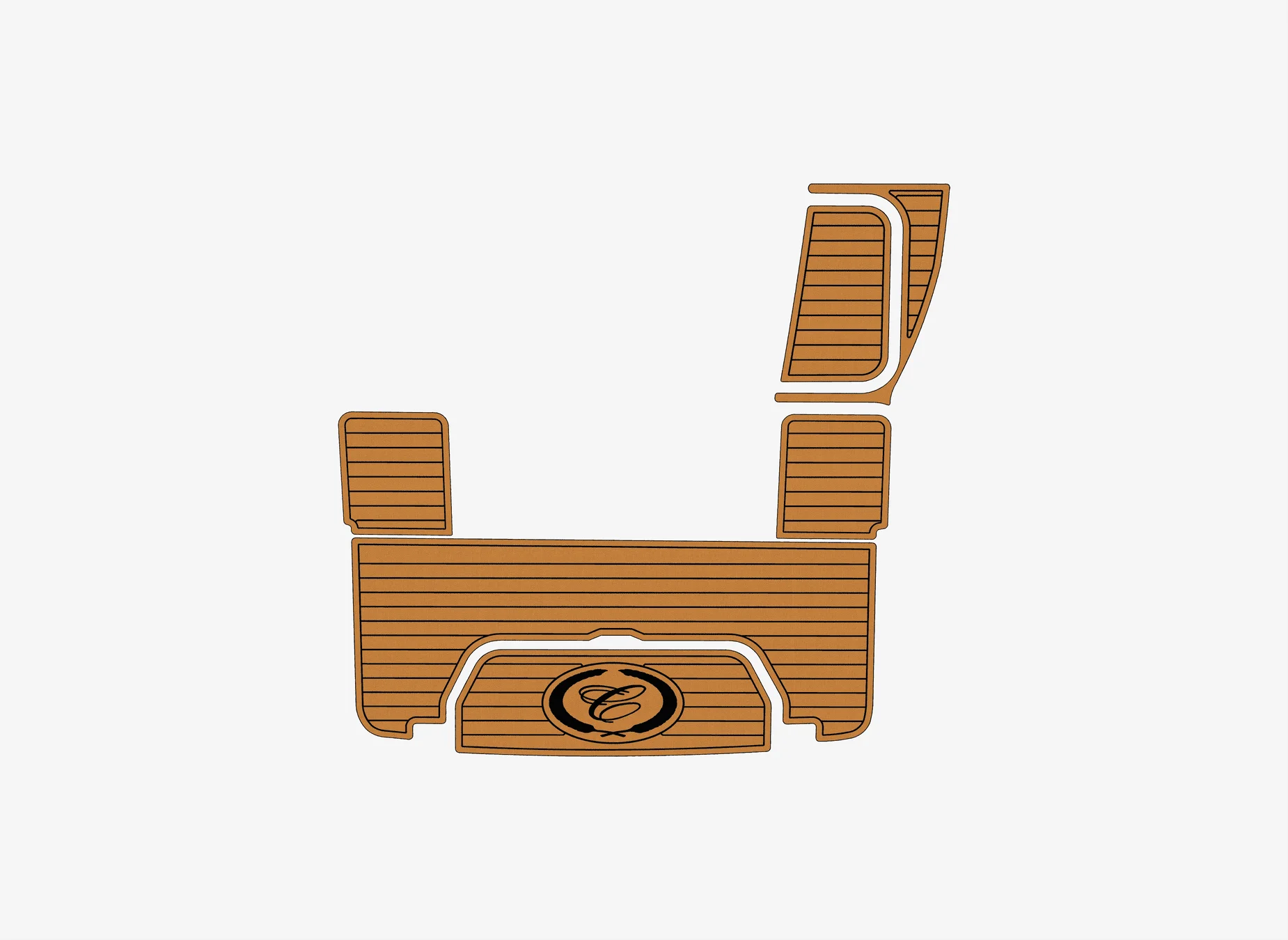 

2016-2019 Cobalt R5 SP 1/4 дюйма, 6 мм, пена EVA, нескользящий морской коврик из тикового дерева, настил из ПВХ, оздоровительный ковер, морской пол