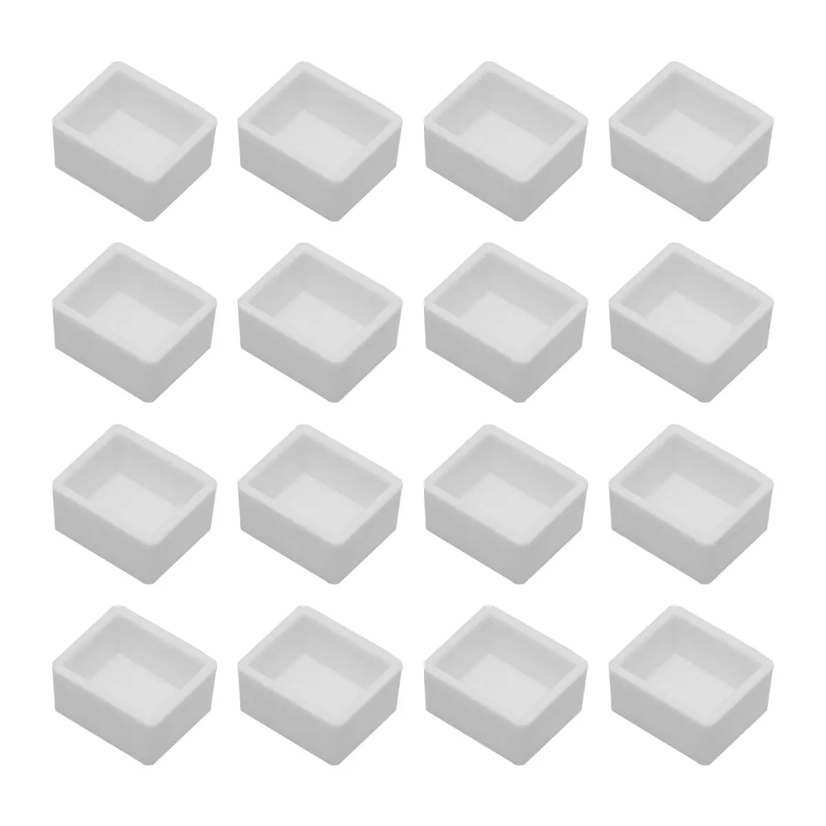 

100 Pcs Watercolor Pigment Package Empty Painting Dish Cans White Travel