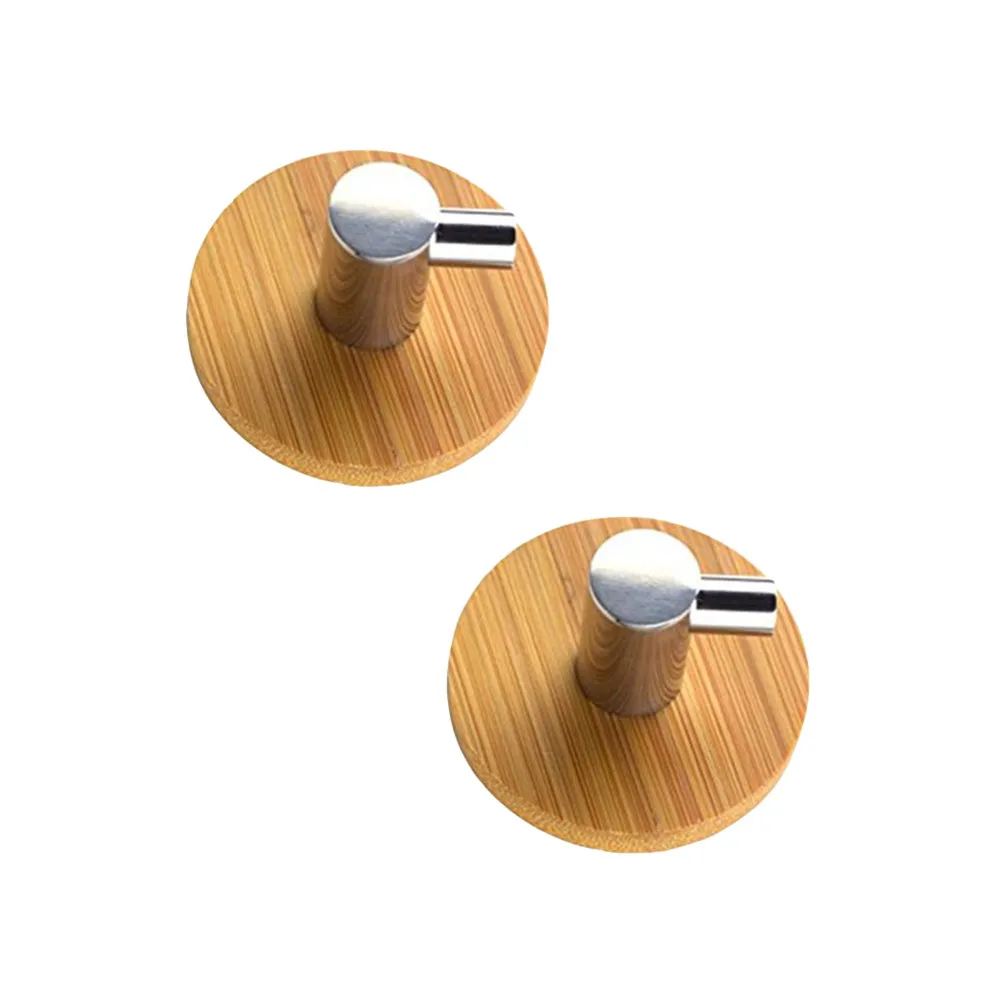 

2 шт. Деревянные металлические вешалки для одежды, настенные крючки из нержавеющей стали для полотенец, халатов, пижам, декоративные для ванной, кухни, для пальто, шарфов