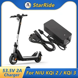 Caricabatterie 53.5V 2A per NIU KQI 3 KQI 2 Pro accessori per Scooter elettrici adattatore di ricarica per batteria ad alimentazione rapida parti uscita ue usa