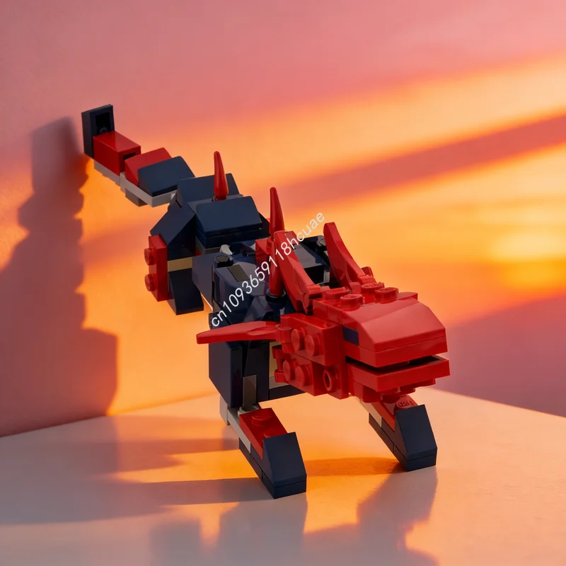 

191pcs MOC Creator 3 1 Rain World Lizard Slugcat Alternate Model Toy Building Blocks Christmas Gift Construction Idea Education