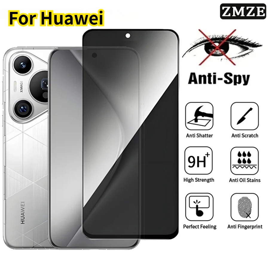 

For Huawei Pura 70 Pro+ Anti Spy Privacy Tempered Glass Screen Protector Compatible For Huawei Pura70 Pro Plus Phone Film