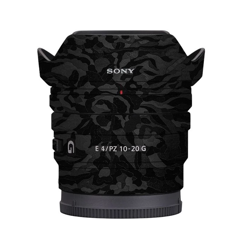 ソニー E PZ 10-20mm F4 G用 カメラレンズステッカー ビニールラップ