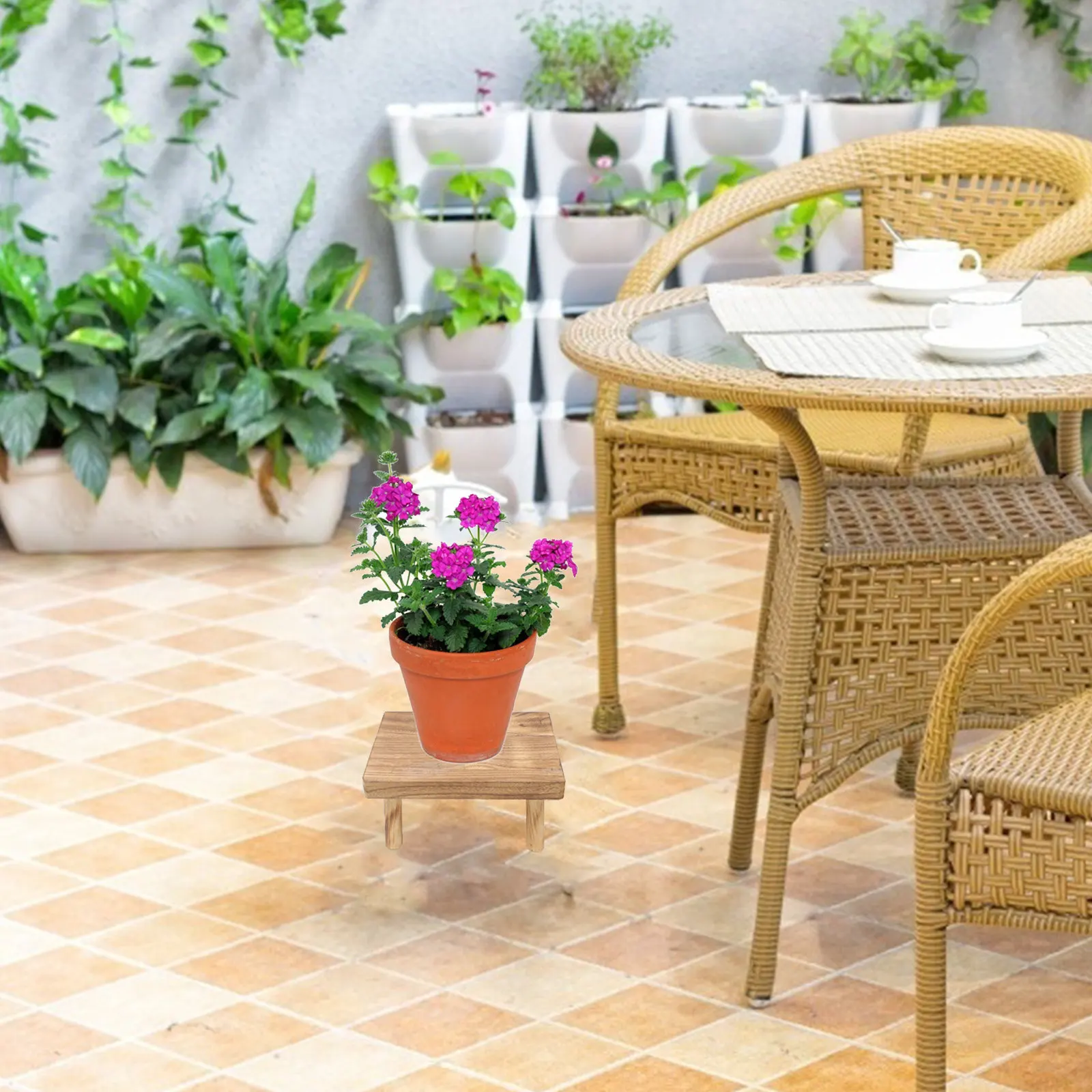 suporte-de-madeira-marrom-claro-para-plantas-elegante-para-varanda-jardim-interno-expositor-decorativo-suporte-para-vasos-de-flores-banquinho-1-peca